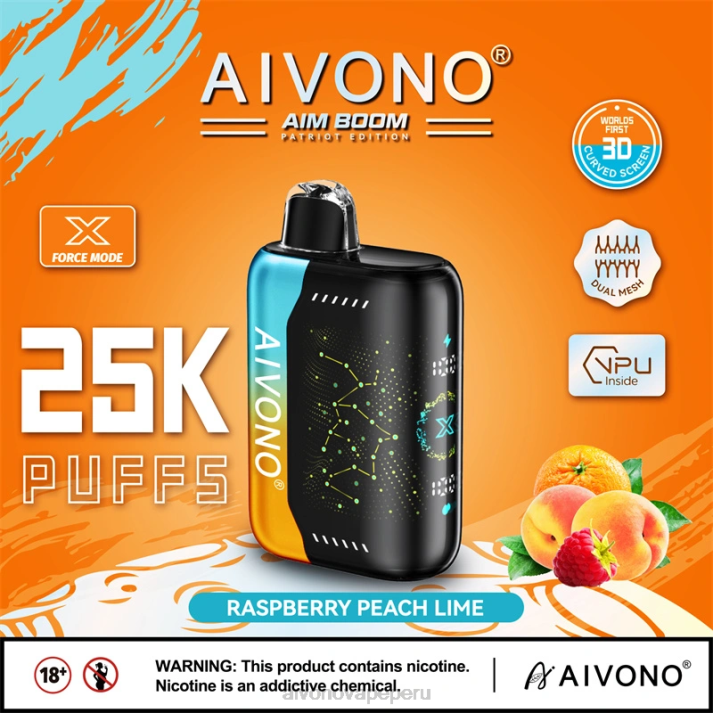 Aivono AIM BOOM 25000 frambuesa melocotón lima - 4286350 Aivono Peru Aivono AIM BOOM 25000 frambuesa melocotón lima - 4286350 Aivono Peru