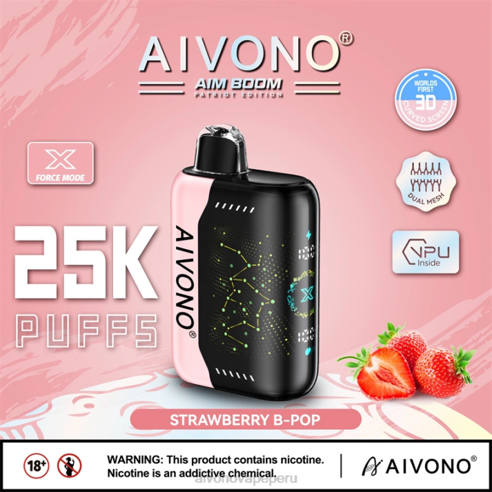 Aivono AIM BOOM 25000 pop b de fresa - 4286352 Aivono Vape Peru Aivono AIM BOOM 25000 pop b de fresa - 4286352 Aivono Vape Peru