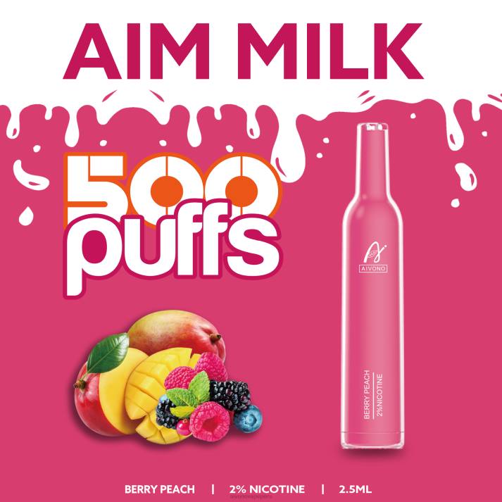 Aivono AIM MILK 500 melocotón de baya - 4286273 Aivono Vape Aivono AIM MILK 500 melocotón de baya - 4286273 Aivono Vape